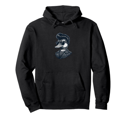 Duck Sunglasses Rockabilly Vibe Hoodie - Novelty Apparel for Adults - T-Shirt, Sweatshirt, Hoodie