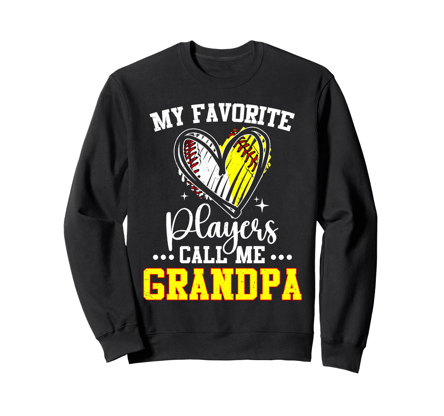 My Favorite Baseball Softball Sweatshirt - Custom Art Print for Adults - T-Shirt, Sweatshirt, Hoodie