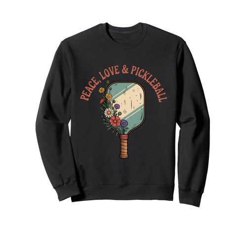 Peace Love Pickleball Boho Outfit Sweatshirt - Streetwear Style Men Women - T-Shirt, Sweatshirt, Hoodie
