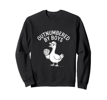Outnumbered Funny Mom Goose Sweatshirt - Custom Art Print Men Women - T-Shirt, Sweatshirt, Hoodie