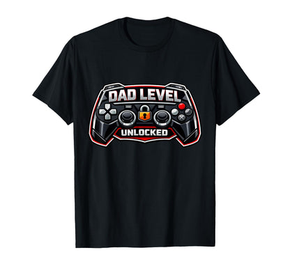 Dad Level Unlocked Funny New Father T-Shirt - Novelty Apparel for Adults - T-Shirt, Sweatshirt, Hoodie