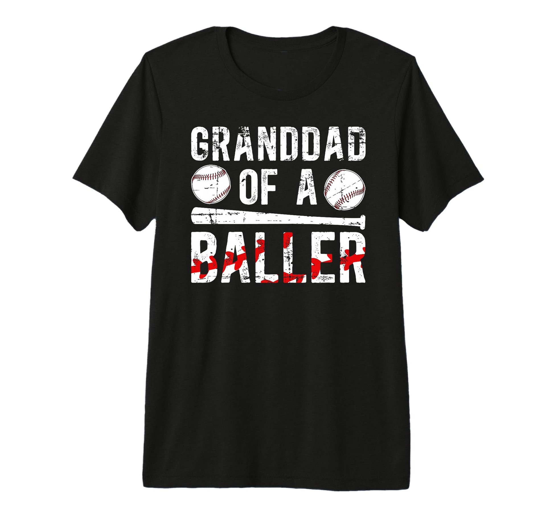 Mens Granddad Baller Baseball Granddad T-Shirt - Unique Graphic for Adults - T-Shirt, Sweatshirt, Hoodie