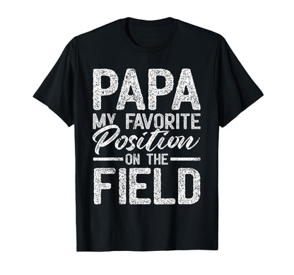 Grandpa Baseball Papa My Favorite T-Shirt - Graphic Print Men Women - T-Shirt, Sweatshirt, Hoodie