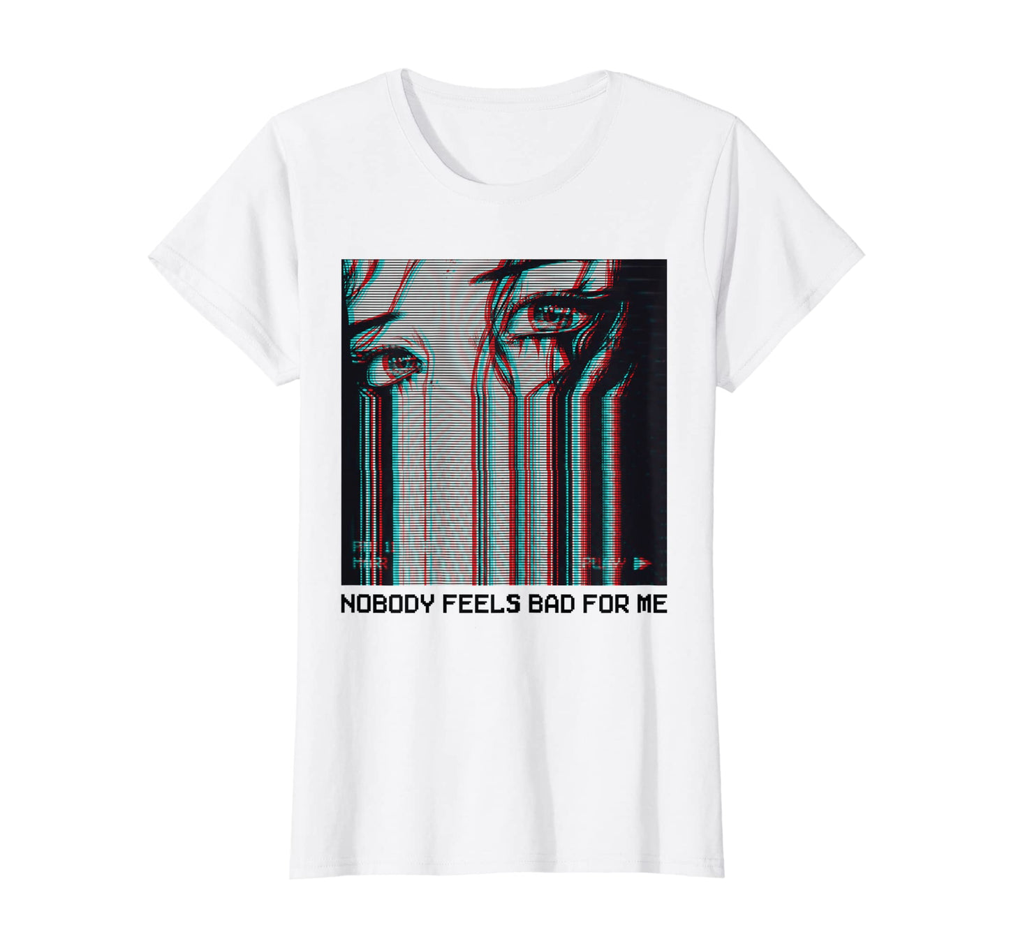 Womens Nobody Feels Bad Me Vaporwave T-Shirt - Streetwear Style Unisex - T-Shirt, Sweatshirt, Hoodie