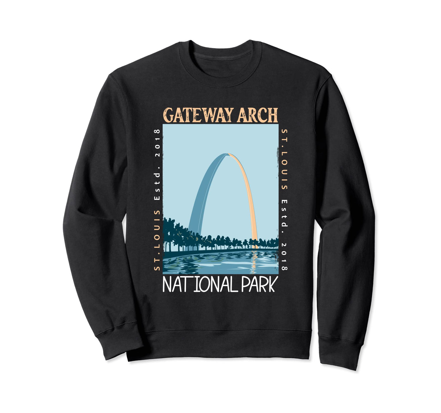 Gateway Arch National Park Sweatshirt - Unique Graphic for Adults - T-Shirt, Sweatshirt, Hoodie
