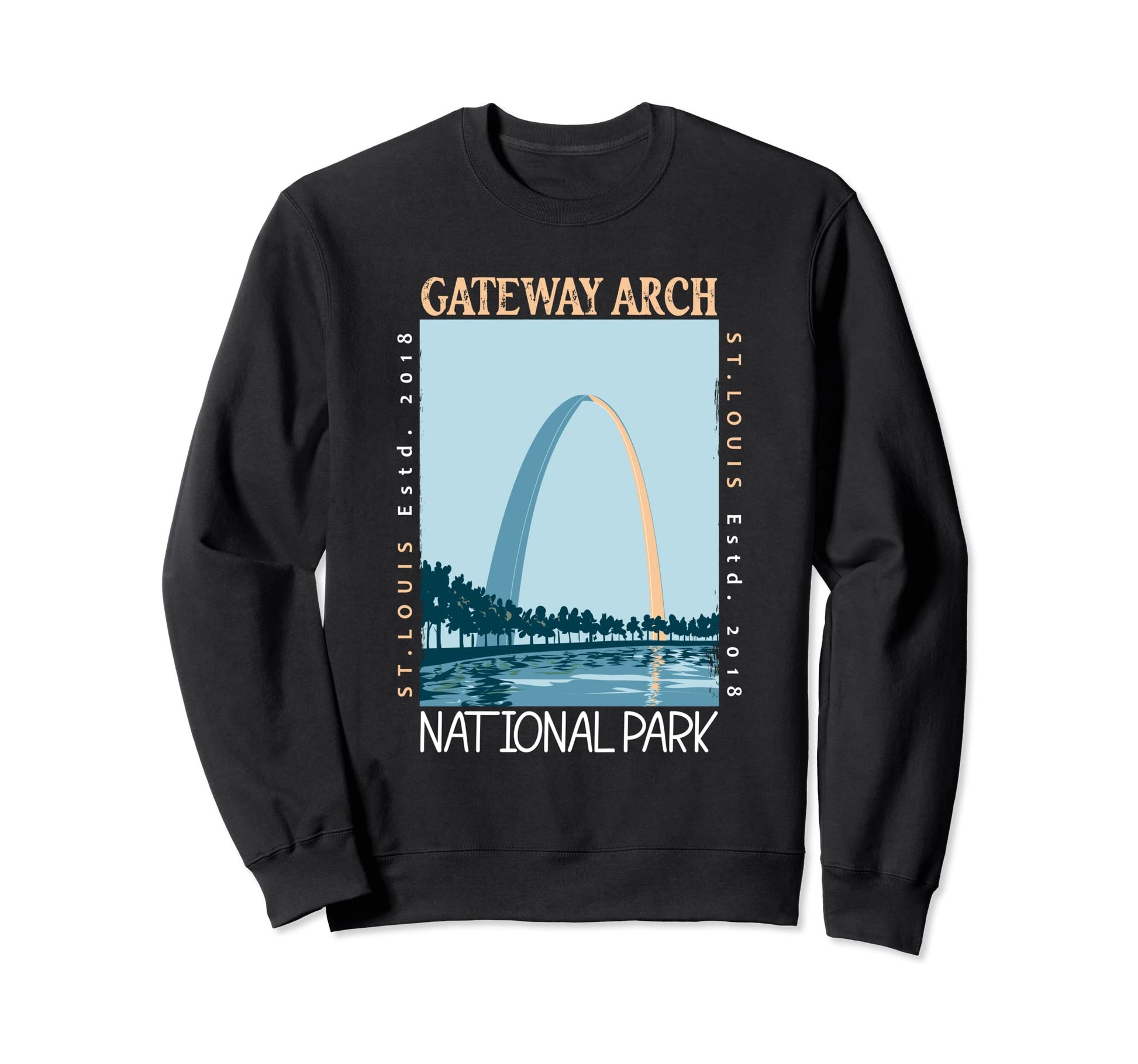 Gateway Arch National Park Sweatshirt - Unique Graphic for Adults - T-Shirt, Sweatshirt, Hoodie