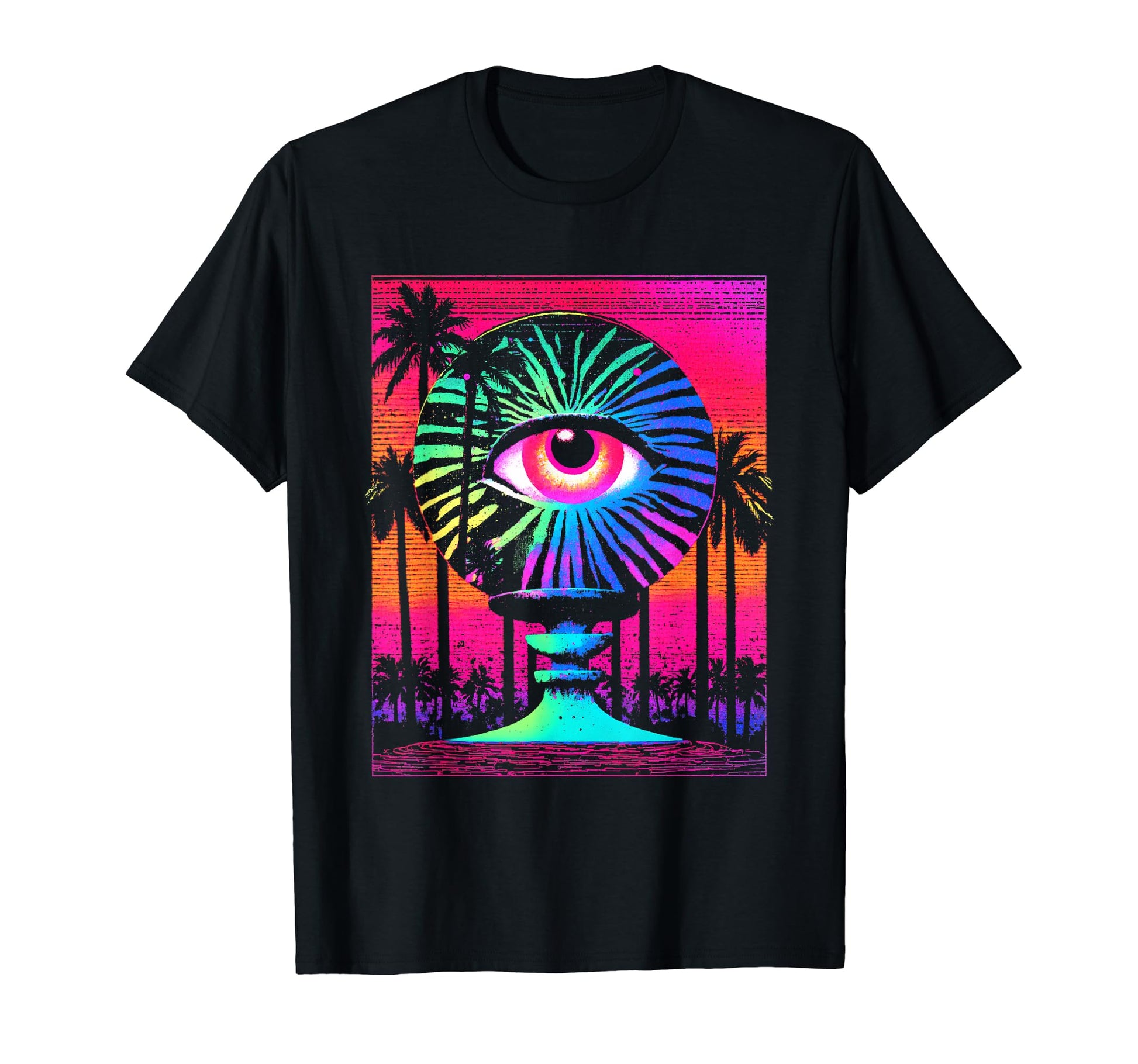 Vaporwave Aesthetic Weirdcore Eyeball T-Shirt - Minimalist Print Men Women - T-Shirt, Sweatshirt, Hoodie