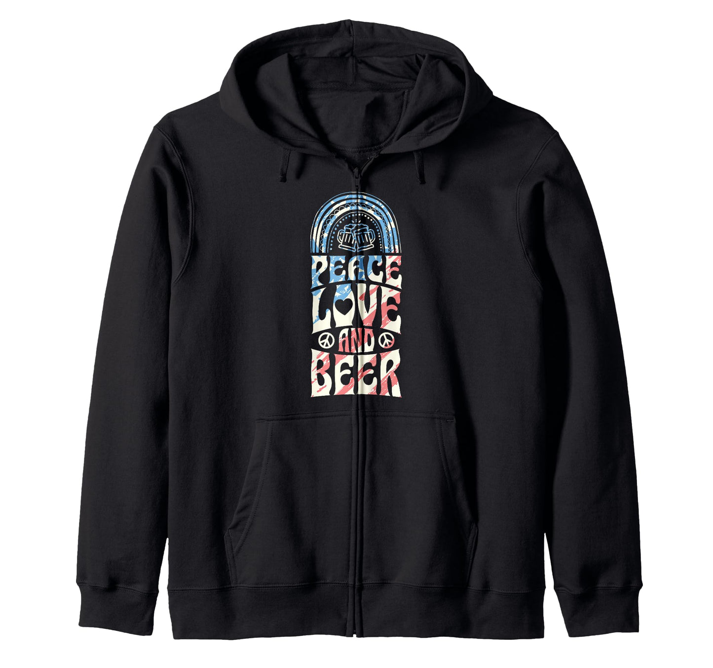 Hoppy Hour Beer Dad Taproom Hoodie - Fun Novelty Design for Adults - T-Shirt, Sweatshirt, Hoodie
