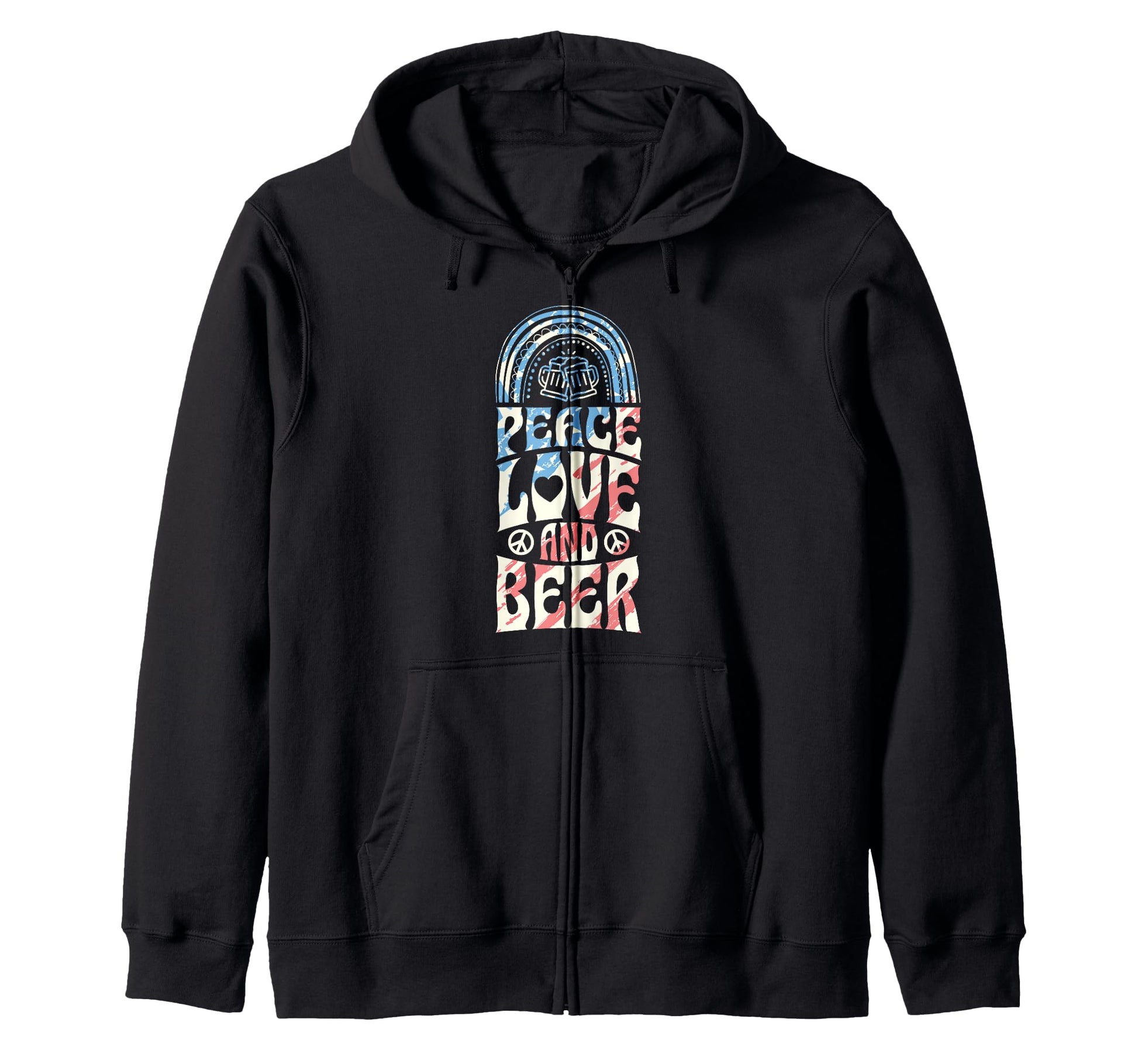 Hoppy Hour Beer Dad Taproom Hoodie - Fun Novelty Design for Adults - T-Shirt, Sweatshirt, Hoodie