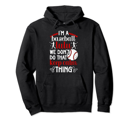 Im Baseball Lulu Grandma Lulu Baseball Hoodie - Minimalist Print Unisex - T-Shirt, Sweatshirt, Hoodie