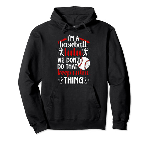 Im Baseball Lulu Grandma Lulu Baseball Hoodie - Minimalist Print Unisex - T-Shirt, Sweatshirt, Hoodie