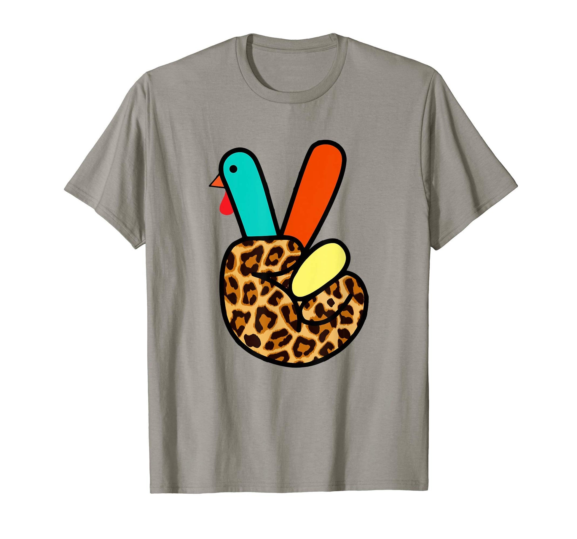 Asl Turkey Hand Peace Sign T-Shirt - Casual Everyday Wear for Adults - T-Shirt, Sweatshirt, Hoodie