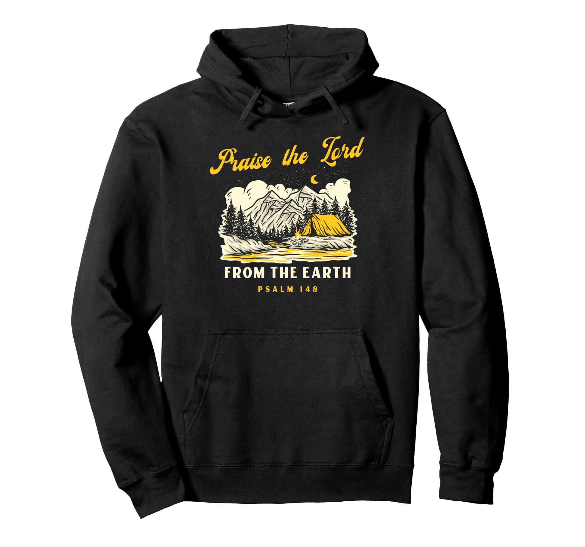 Boho Christian Camping Praise Lord Hoodie - Trendy Graphic for Adults - T-Shirt, Sweatshirt, Hoodie