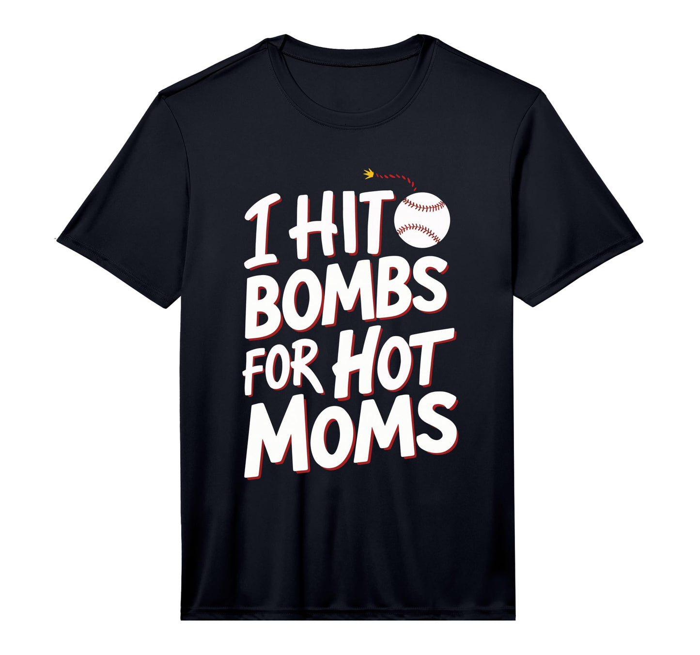 Mens I Hit Bombs Hot Moms Baseball T-Shirt - Aesthetic Graphic Men Women - T-Shirt, Sweatshirt, Hoodie