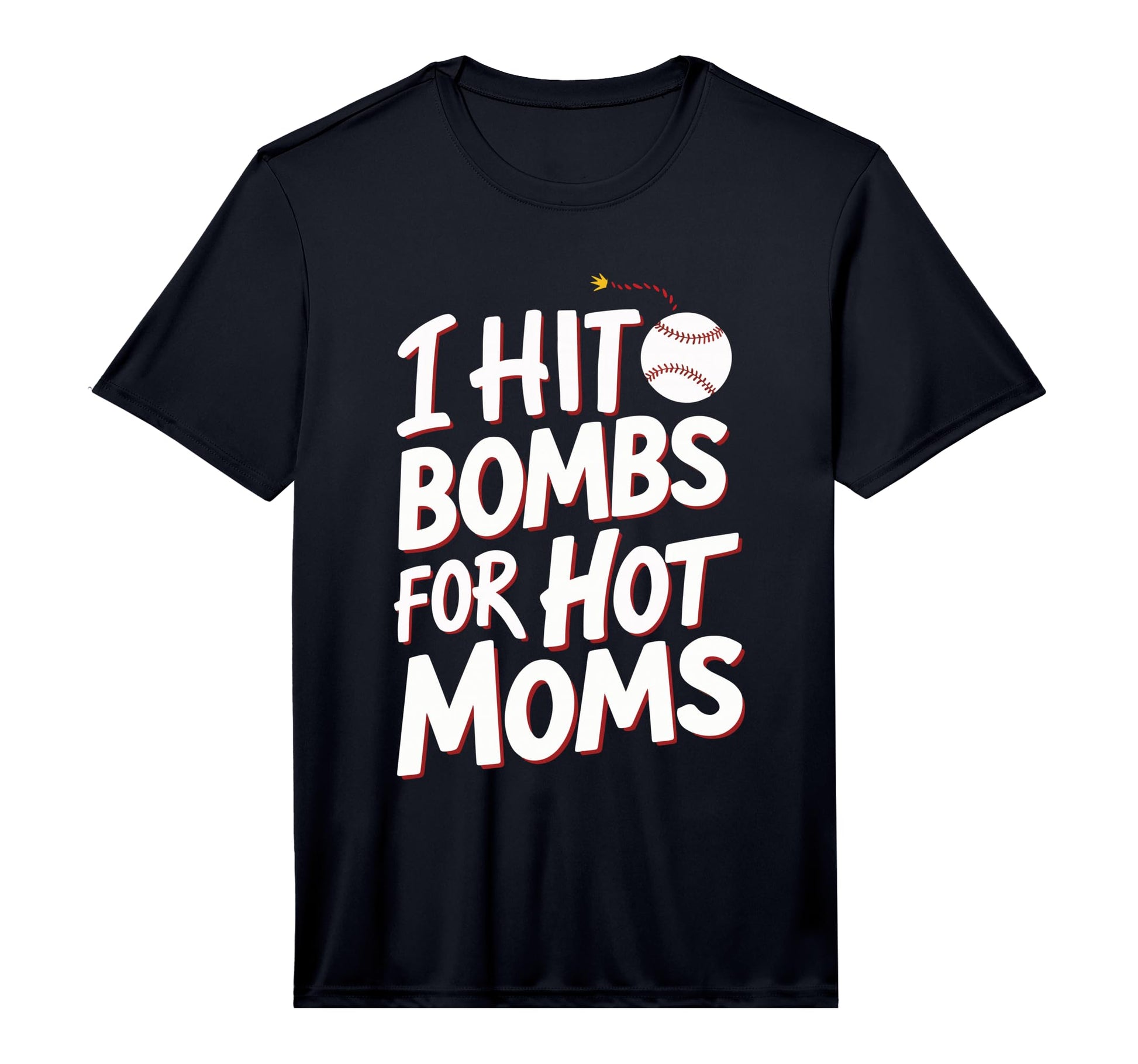 Mens I Hit Bombs Hot Moms Baseball T-Shirt - Aesthetic Graphic Men Women - T-Shirt, Sweatshirt, Hoodie