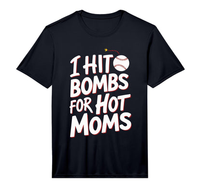 Mens I Hit Bombs Hot Moms Baseball T-Shirt - Aesthetic Graphic Men Women - T-Shirt, Sweatshirt, Hoodie