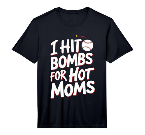 Mens I Hit Bombs Hot Moms Baseball T-Shirt - Aesthetic Graphic Men Women - T-Shirt, Sweatshirt, Hoodie