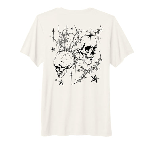 Skull Y2K Grunge Goth Alt Sigilism Tri T-Shirt - Novelty Apparel Men Women - T-Shirt, Sweatshirt, Hoodie