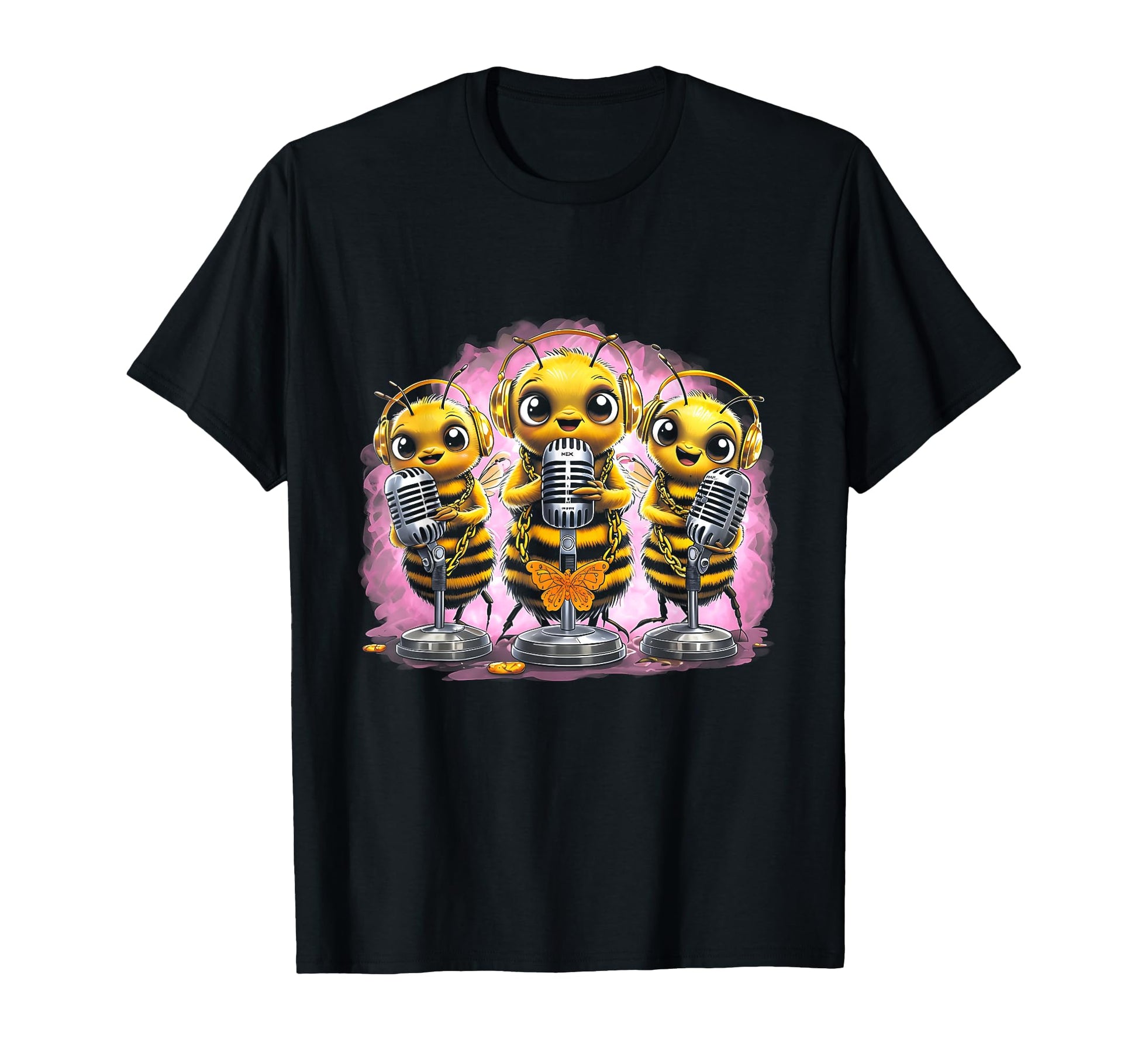 Bees Hip Hop Oldschool Rap Lover Funny T-Shirt - Graphic Print Unisex - T-Shirt, Sweatshirt, Hoodie