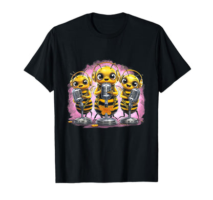 Bees Hip Hop Oldschool Rap Lover Funny T-Shirt - Graphic Print Unisex - T-Shirt, Sweatshirt, Hoodie