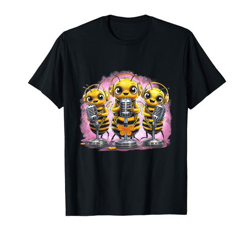 Bees Hip Hop Oldschool Rap Lover Funny T-Shirt - Graphic Print Unisex - T-Shirt, Sweatshirt, Hoodie