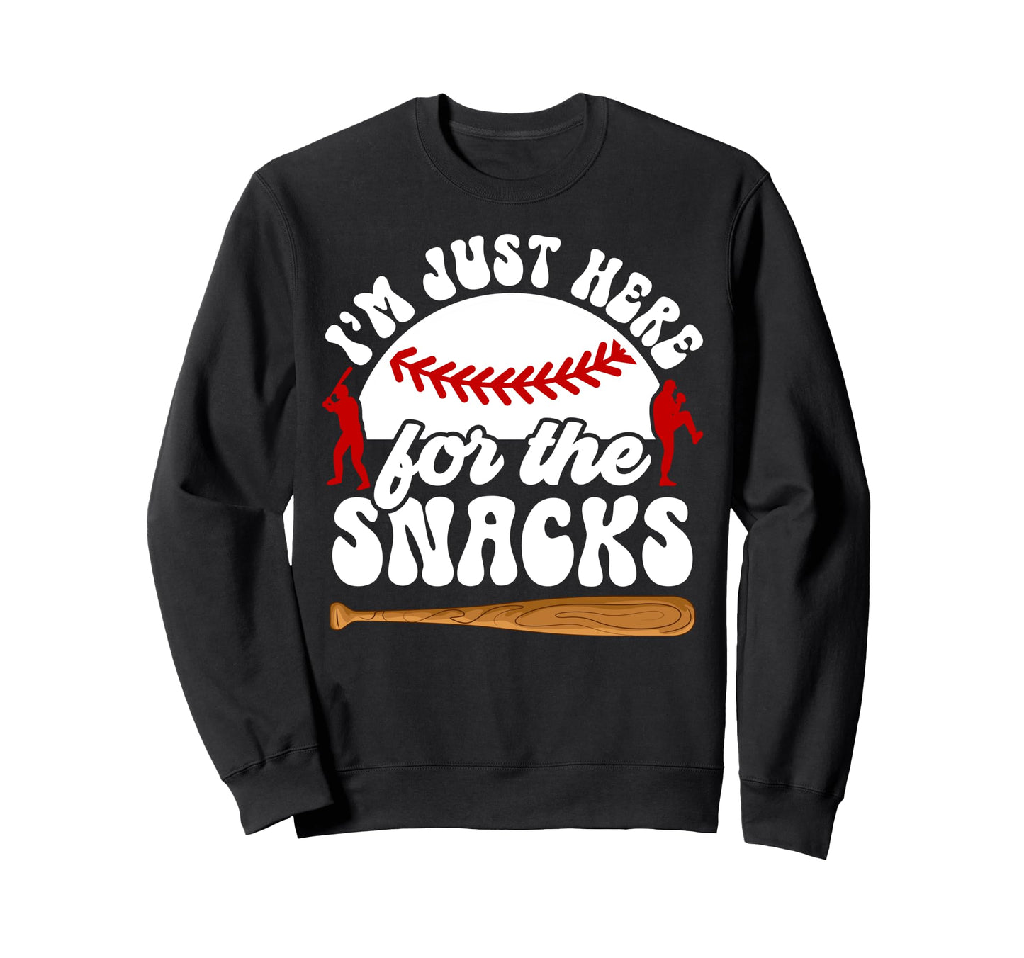 Baseball Brother Groovy Baseball Players Sweatshirt - Graphic Print Unisex - T-Shirt, Sweatshirt, Hoodie