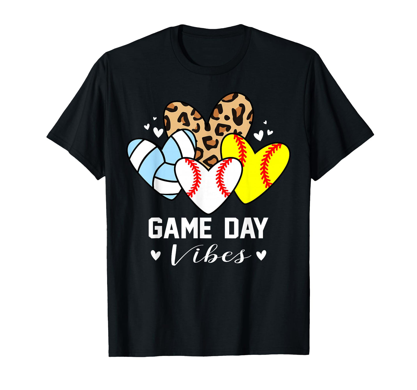Game Day Vibes Funny Baseball Softball T-Shirt - Graphic Print Men Women - T-Shirt, Sweatshirt, Hoodie
