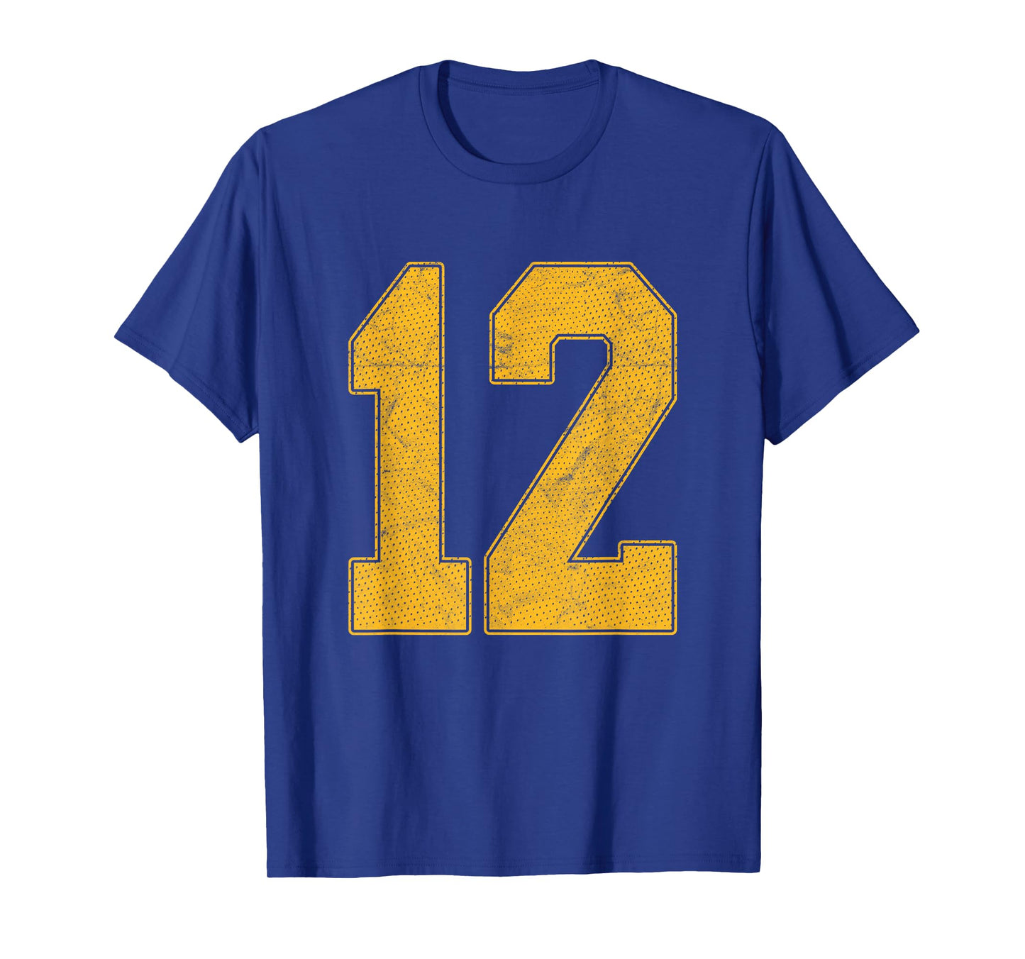 Number 12 Numbered Uniform Sports T-Shirt - Novelty Apparel for Adults - T-Shirt, Sweatshirt, Hoodie