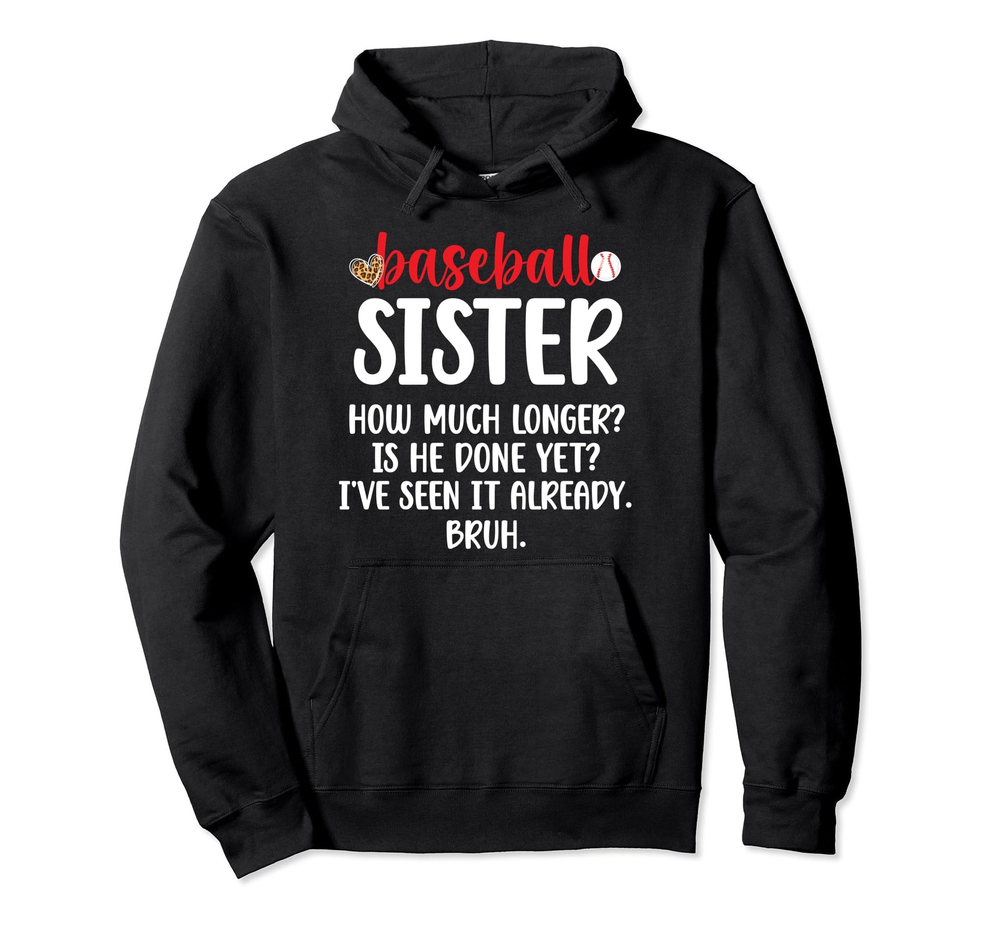 Baseball Sister Baseball Players Sister Hoodie - Aesthetic Graphic Unisex - T-Shirt, Sweatshirt, Hoodie