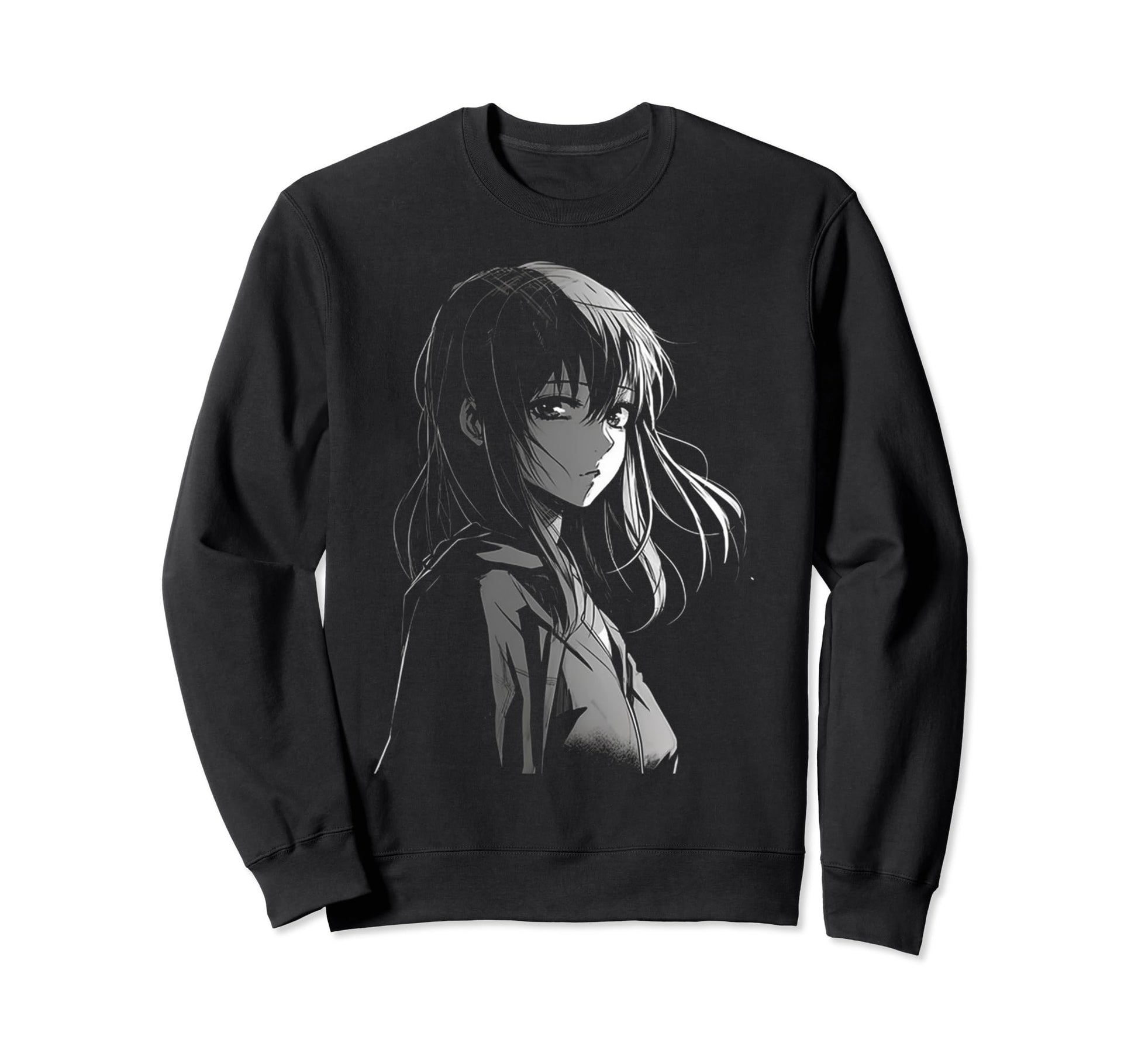 Sad Anime Goth Aesthetic Japanese Sweatshirt - Novelty Apparel Men Women - T-Shirt, Sweatshirt, Hoodie