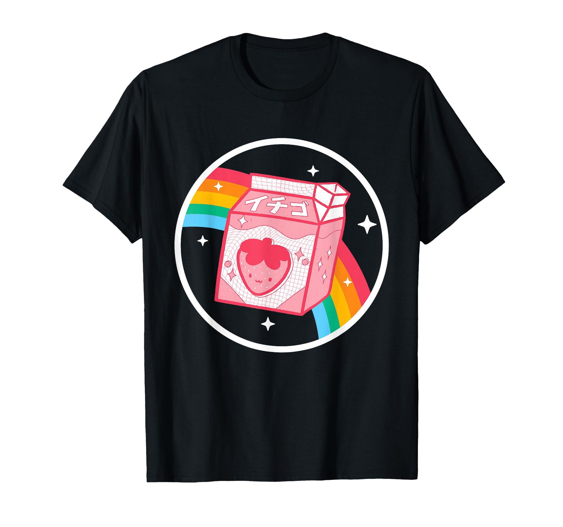 Strawberry Milk Carton Kawaii T-Shirt - Fun Novelty Design Men Women - T-Shirt, Sweatshirt, Hoodie