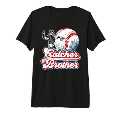 Baseball Catcher Brother Proud Baseball T-Shirt - Aesthetic Graphic Unisex - T-Shirt, Sweatshirt, Hoodie