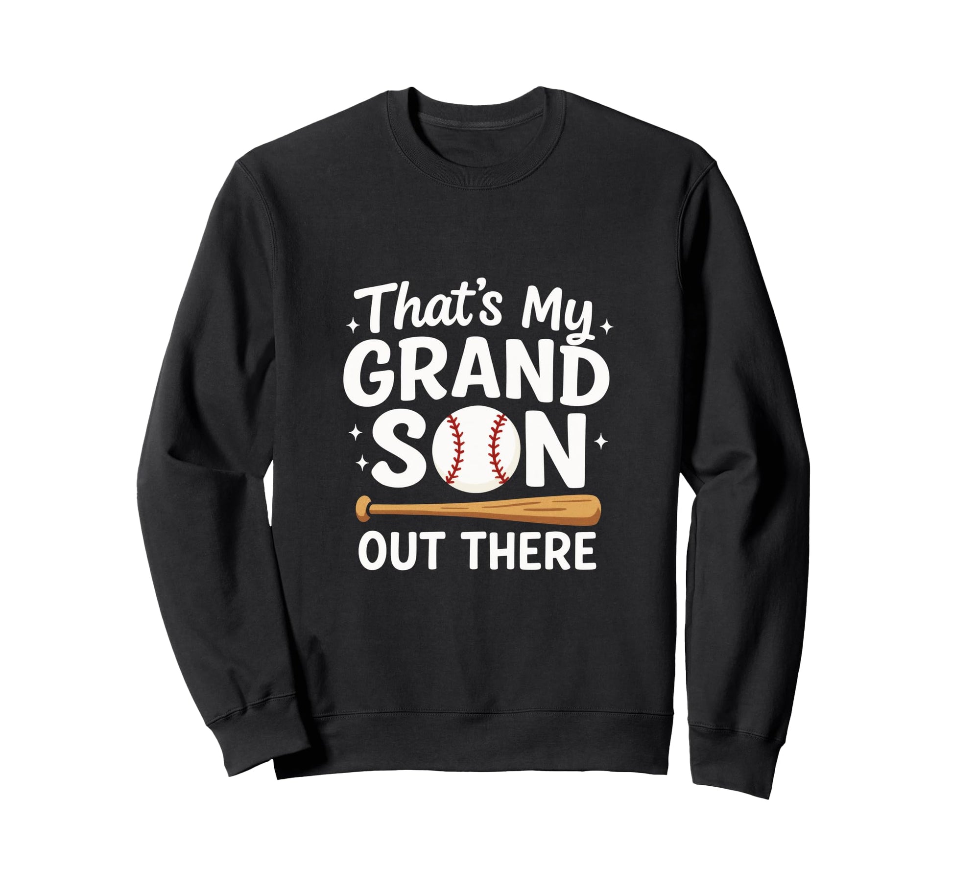 Thats My Grandson Baseball Grandma Sweatshirt - Unique Graphic for Adults - T-Shirt, Sweatshirt, Hoodie