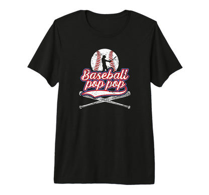 Mens Baseball Pop Pop Grandpa Pop Pop T-Shirt - Novelty Apparel Unisex - T-Shirt, Sweatshirt, Hoodie