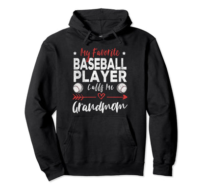 My Favorite Baseball Player Calls Me Hoodie - Trendy Graphic for Adults - T-Shirt, Sweatshirt, Hoodie