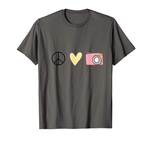 Peace Love Photography T-Shirt - Custom Art Print Unisex - T-Shirt, Sweatshirt, Hoodie