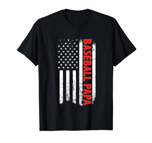 Baseball Papa Sports Dad Player Coach T-Shirt - Unique Graphic Men Women - T-Shirt, Sweatshirt, Hoodie
