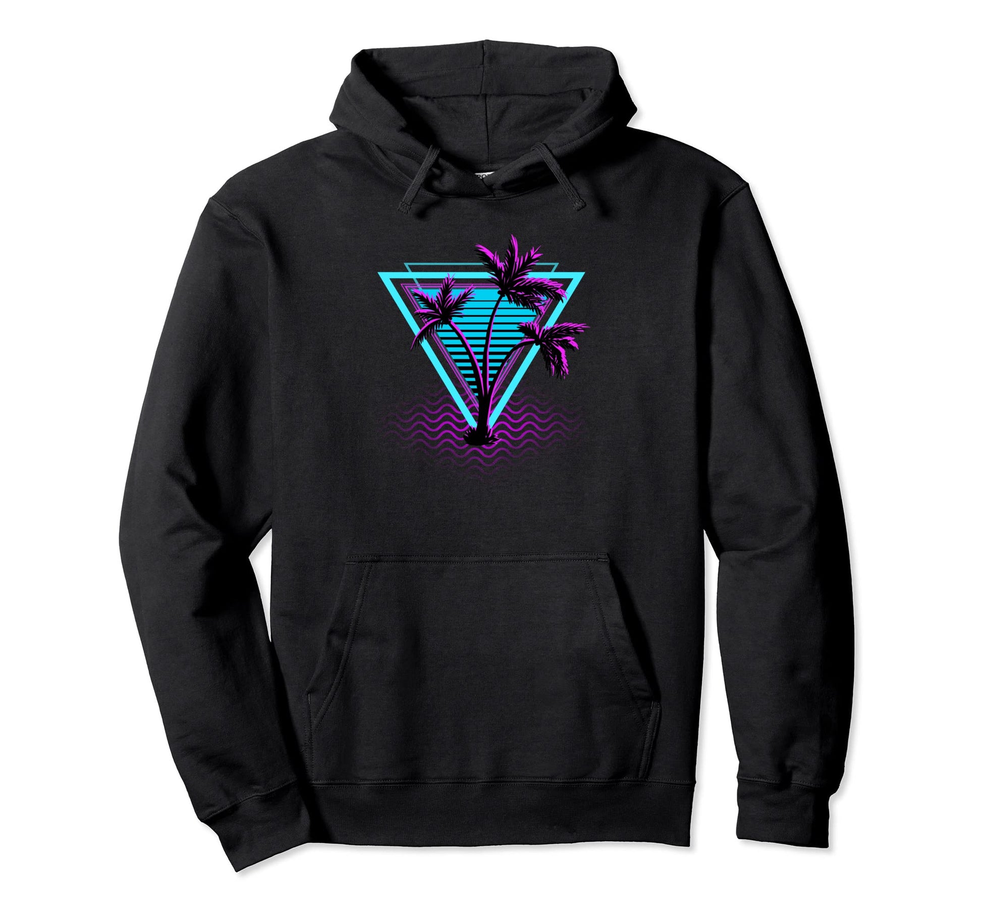 Palm Trees Vaporwave I Aesthetic Art Hoodie - Graphic Print Men Women - T-Shirt, Sweatshirt, Hoodie