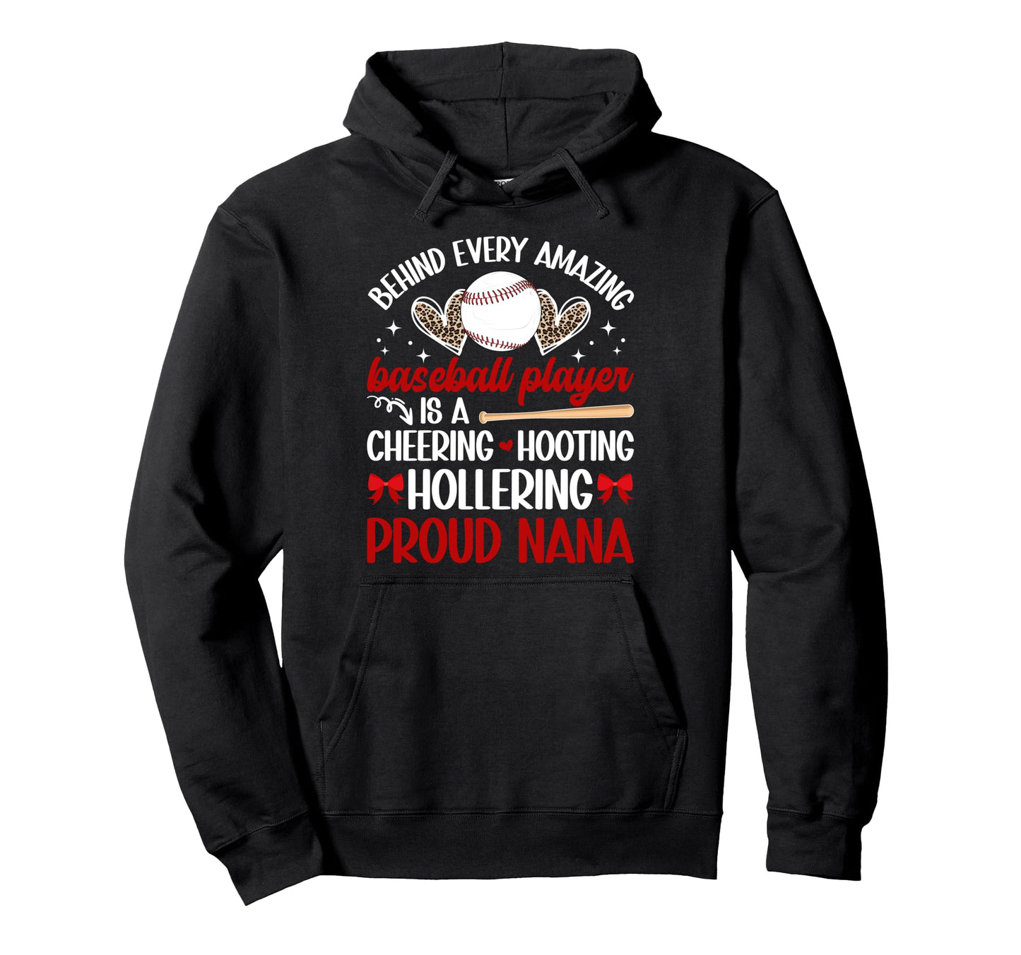 Proud Nana Baseball Player Nana Hoodie - Aesthetic Graphic for Adults - T-Shirt, Sweatshirt, Hoodie