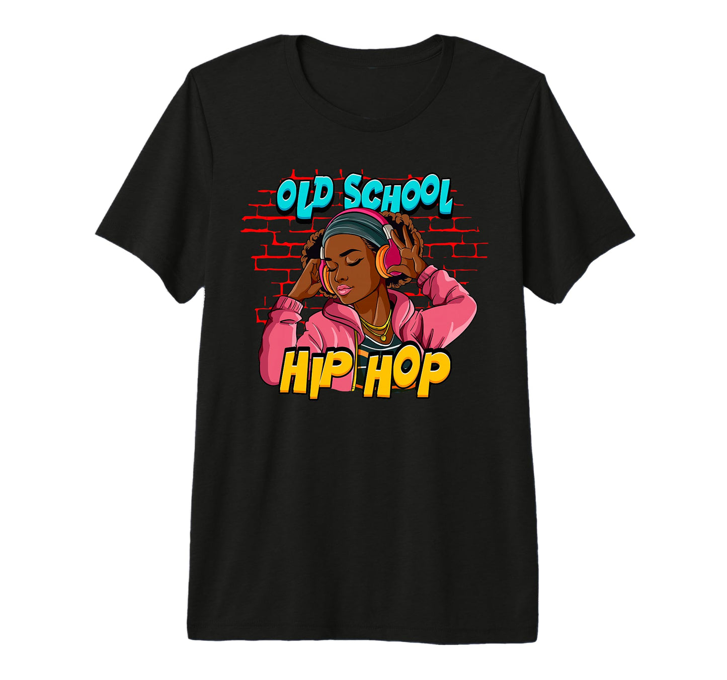 Old School Hip Hop Tri Blend T-Shirt - Unique Graphic Men Women - T-Shirt, Sweatshirt, Hoodie