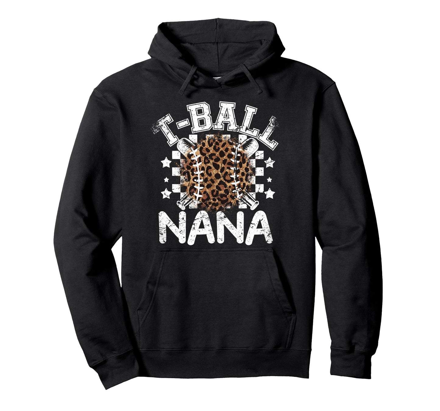 T Ball Teeball Nana Leopard Cheetah Hoodie - Custom Art Print Men Women - T-Shirt, Sweatshirt, Hoodie