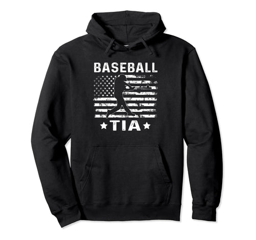 Baseball Tia Aunt Usa Flag 4Th July Hoodie - Custom Art Print for Adults - T-Shirt, Sweatshirt, Hoodie