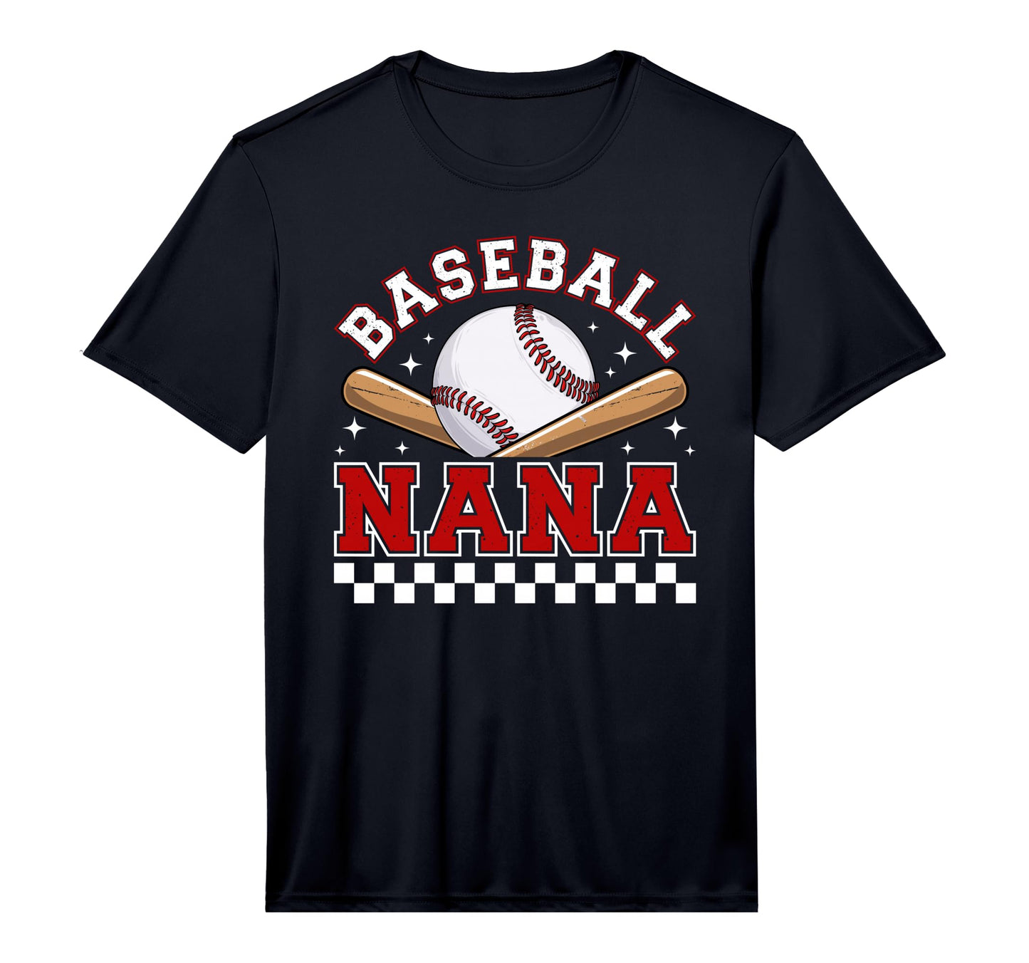 Mens Baseball Nana Baseball Player T-Shirt - Custom Art Print for Adults - T-Shirt, Sweatshirt, Hoodie