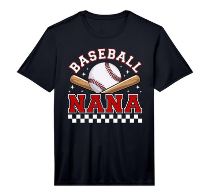 Mens Baseball Nana Baseball Player T-Shirt - Custom Art Print for Adults - T-Shirt, Sweatshirt, Hoodie