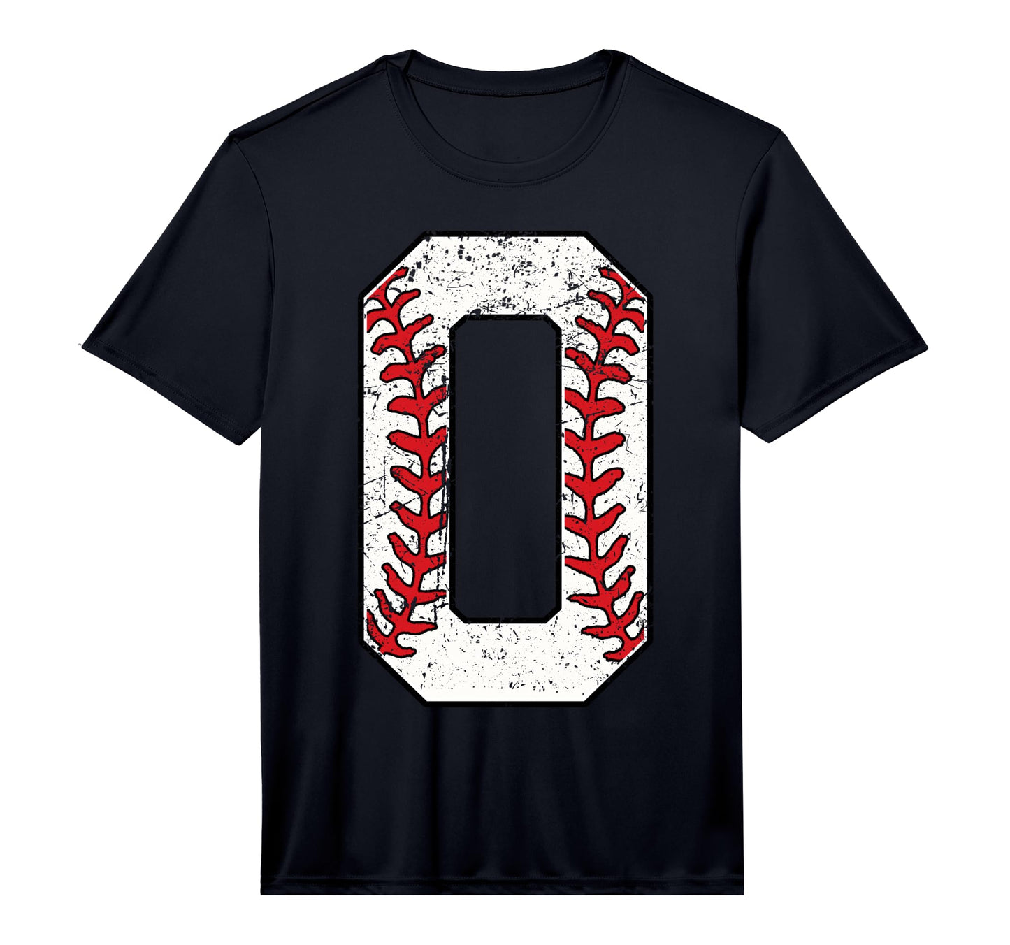 Baseball Number 0 Performance T-Shirt - Fun Novelty Design for Adults - T-Shirt, Sweatshirt, Hoodie