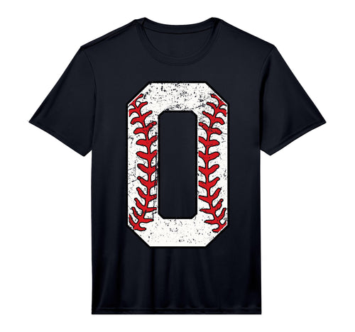 Baseball Number 0 Performance T-Shirt - Fun Novelty Design for Adults - T-Shirt, Sweatshirt, Hoodie