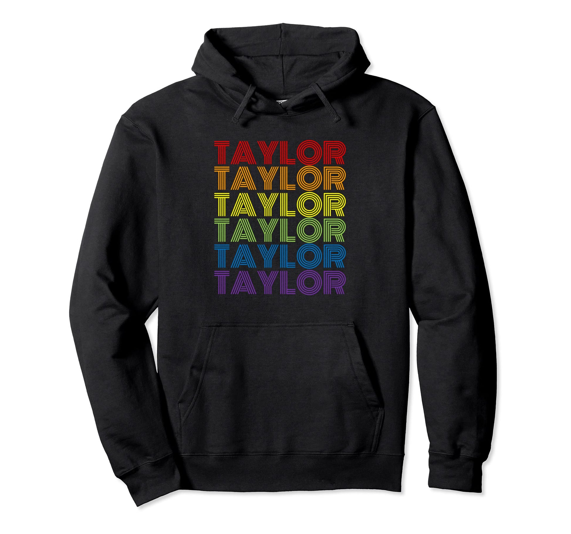 Taylor Rainbow Pride Flag Colors Hoodie - Fun Novelty Design for Adults - T-Shirt, Sweatshirt, Hoodie