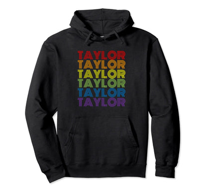 Taylor Rainbow Pride Flag Colors Hoodie - Fun Novelty Design for Adults - T-Shirt, Sweatshirt, Hoodie