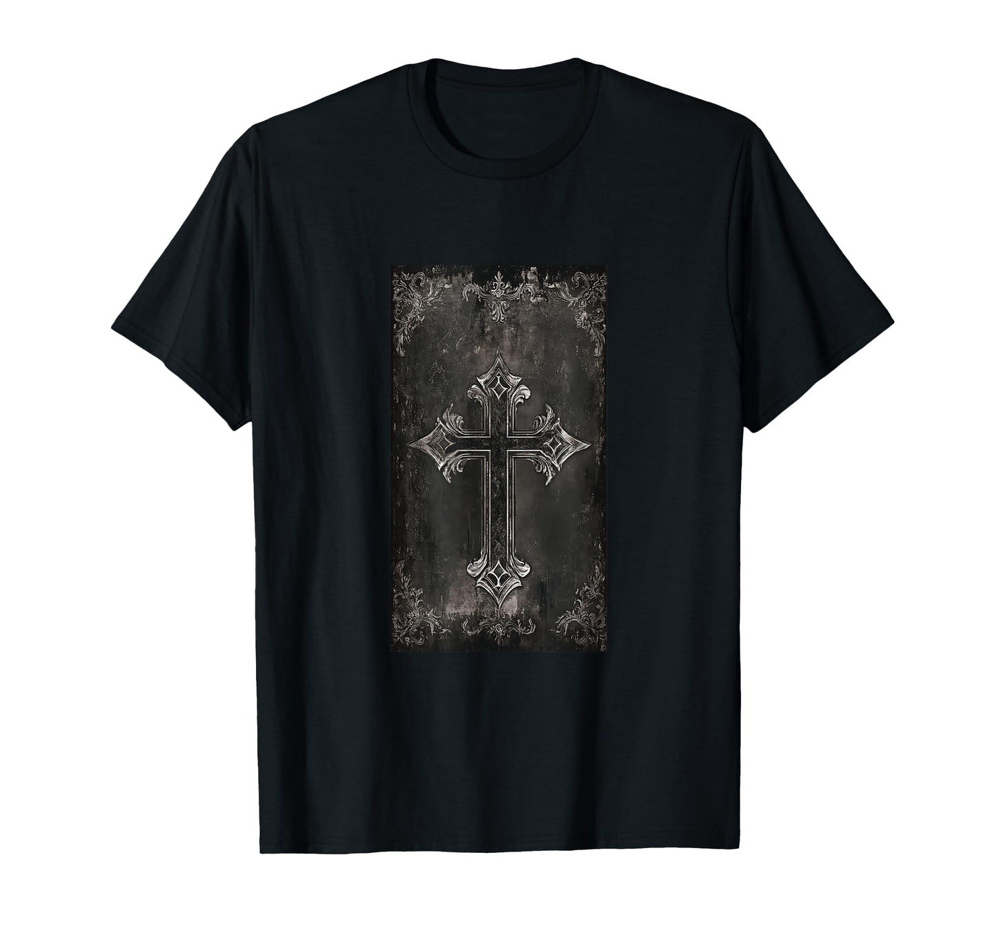 Gothic Cross Grunge Aesthetic Y2K T-Shirt - Streetwear Style for Adults - T-Shirt, Sweatshirt, Hoodie
