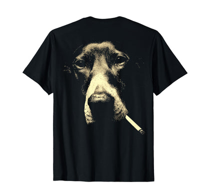 Great Dane Smoking Cigarette Grunge T-Shirt - Novelty Apparel for Adults - T-Shirt, Sweatshirt, Hoodie